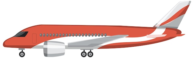 Ein Flugzeug im Cartoon-Stil isoliert