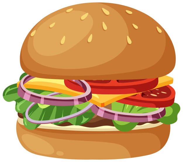 Ein köstlicher Cheeseburger mit frischen Zutaten