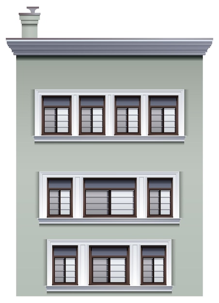 Ein mehrstöckiges Gebäude