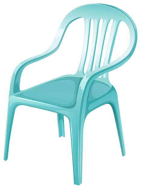 Ein Stuhlmöbel aus Kunststoff