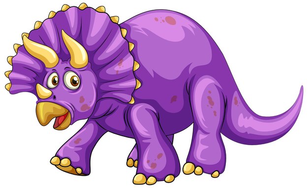 Ein Triceratops-Dinosaurier-Cartoon-Charakter