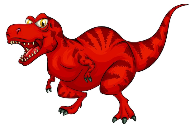 Kostenloser Vektor eine raptorex-dinosaurier-cartoon-figur