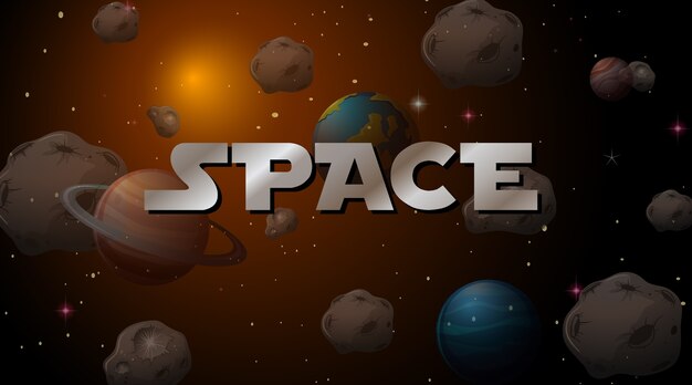 Eine Weltraumszene