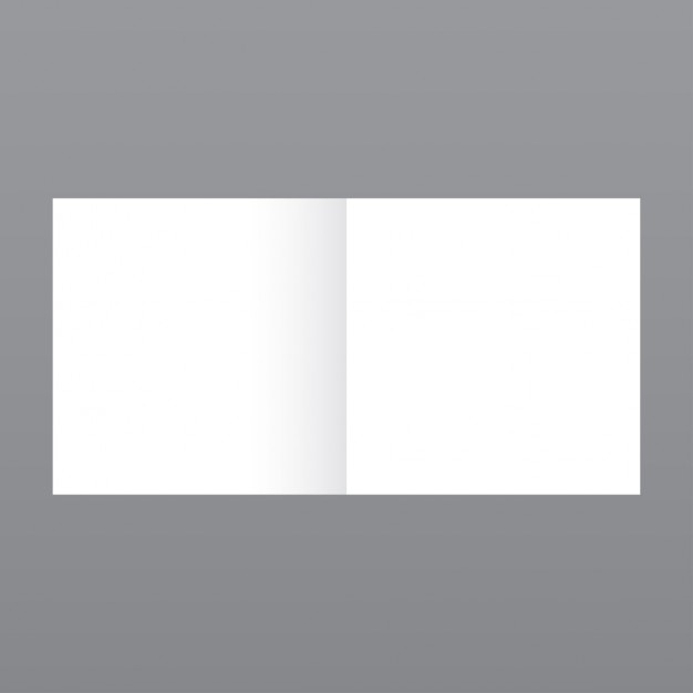 Einfache kleine Zeitschrift, Mockup mit grauem Hintergrund