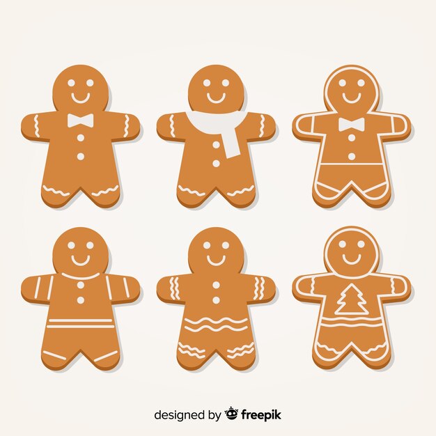 Einfache Lebkuchen-Plätzchen-Sammlung