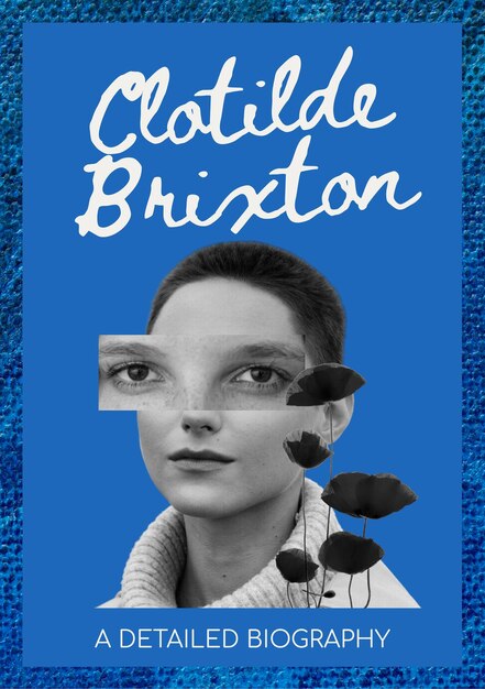 Einfaches Buchcover mit kreativer Biographie