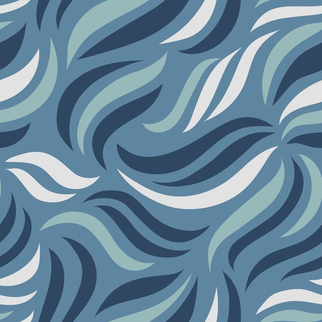 Einfaches Muster von Wellenlinien