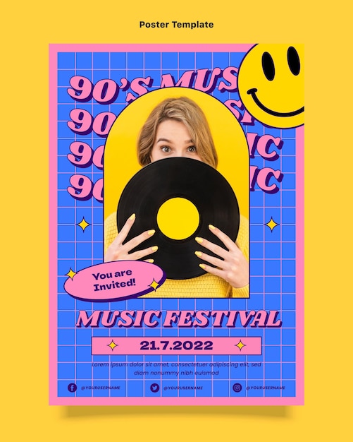 Einladung zum nostalgischen musikfestival der 90er jahre