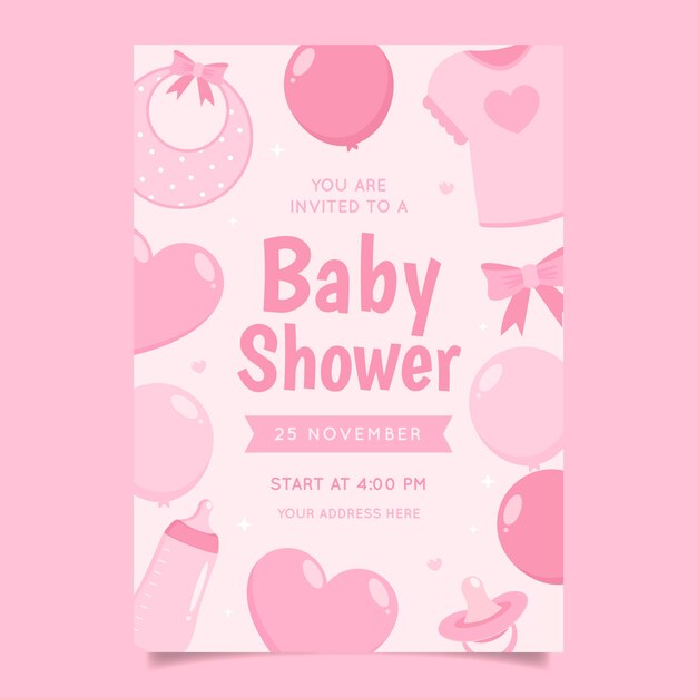Einladungsvorlage für Babyparty