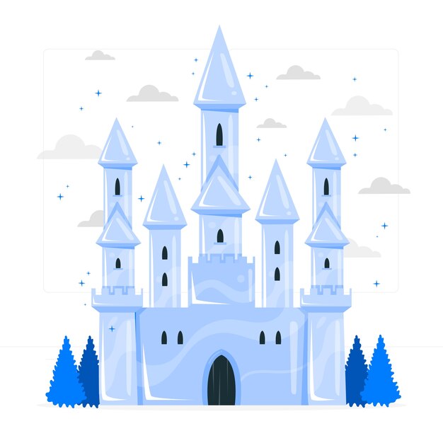 Eisburg-Konzeptillustration