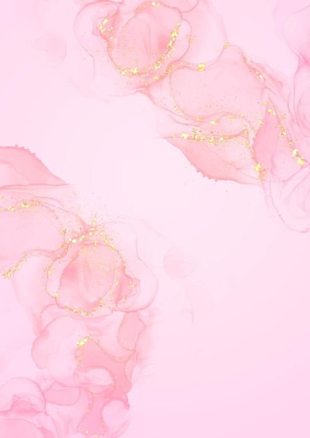 Elegant handgemalte pastellrosa Alkoholfarben-Hintergrund