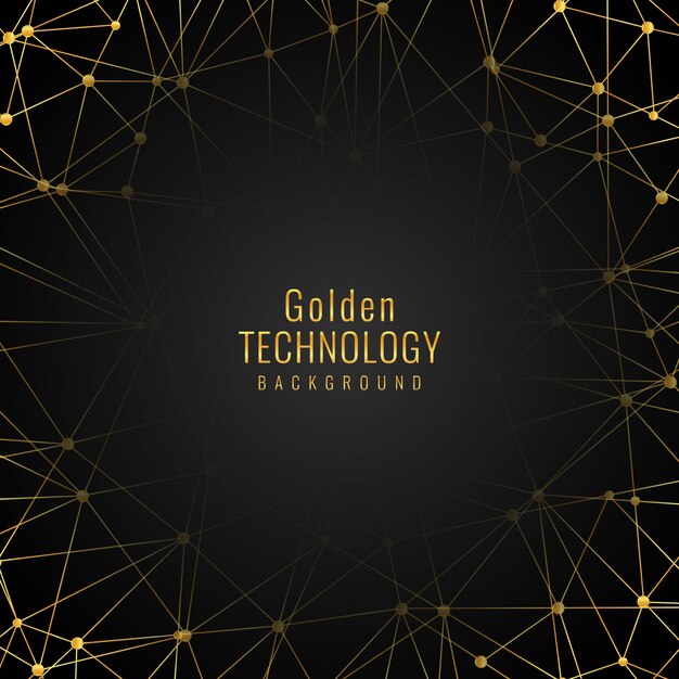 Elegante goldene Technologie Hintergrund