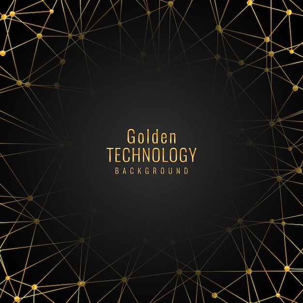 Elegante goldene Technologie Hintergrund