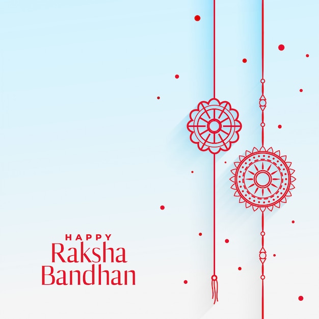 Elegante rakhi (armband) karte für raksha bandhan