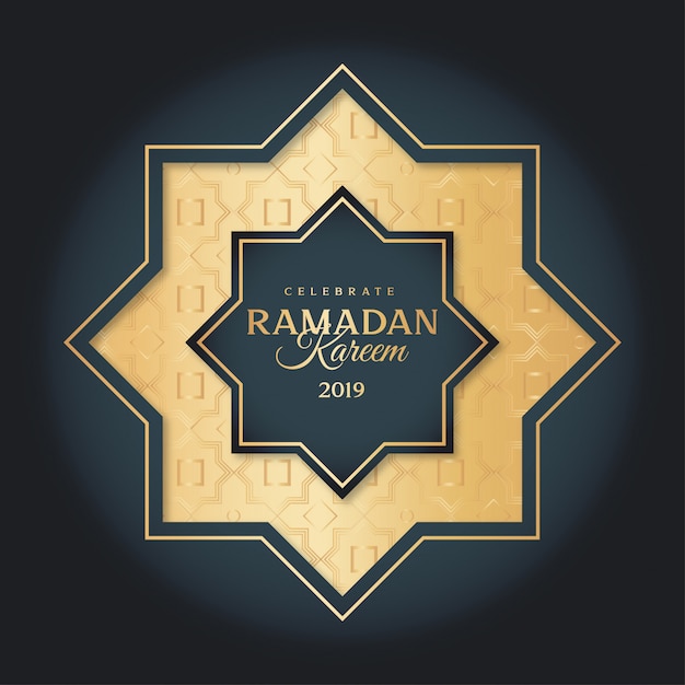 Elegante ramadan-grußkarte