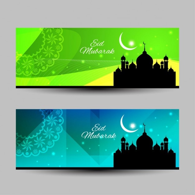 Elegante religiöse eid mubarak banner