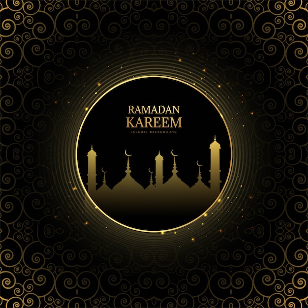 Eleganter hintergrund für ramadan-kareem-karte