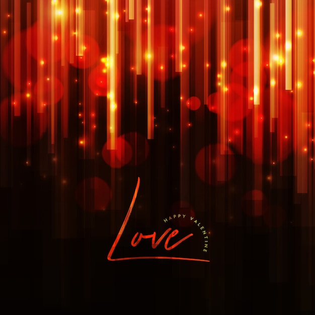 Eleganter Valentinsgruß-Hintergrund mit Lichteffekt