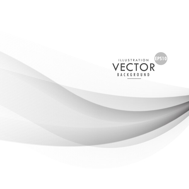 elegantes Design grau Vektor Welle Hintergrund