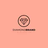 Kostenloser Vektor elegantes diamant-logo