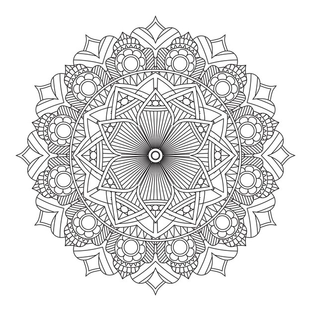 Elegantes Mandala im Entwurfsdesign