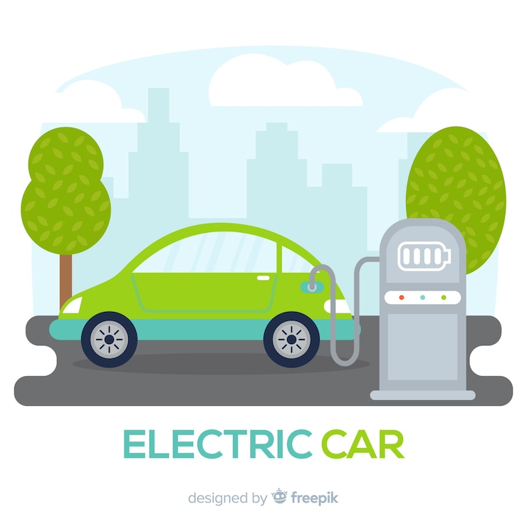 Kostenlose Vektor elektroauto