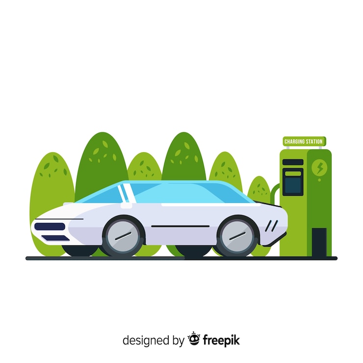 Kostenlose Vektor elektroauto
