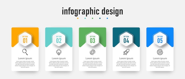 Element steps timeline infografik designvorlage