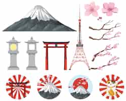 Kostenloser Vektor element und ikone japans