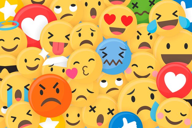 Emoji gemusterter Hintergrund