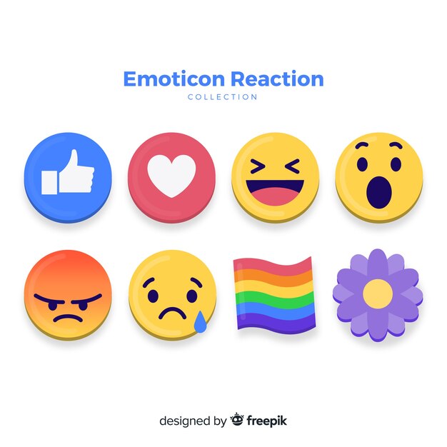 Emoticon-Reaktionssammlung