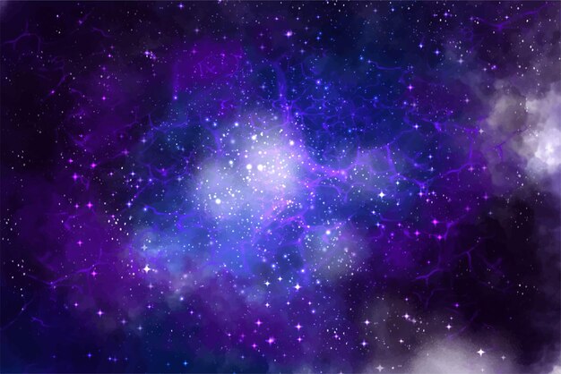 Endloses Universum mit Sternen und Galaxien im Hintergrund