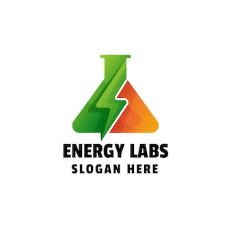 Energy labs gradient logo vorlage
