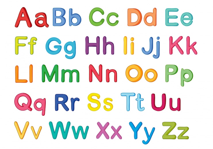 Kostenlose Vektor englische alphabets
