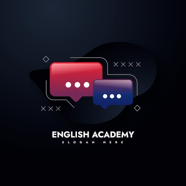 Englische logo-design-vorlage