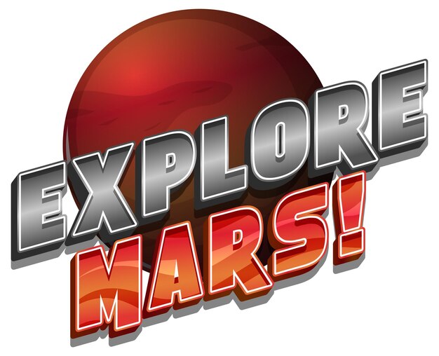 Entdecken Sie das Mars-Wortlogo-Design