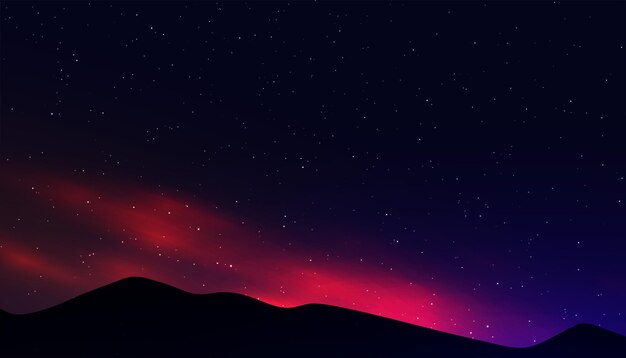 Entdecken Sie die kosmische Schönheit mit dem Banner-Design für Nachtraumansichten