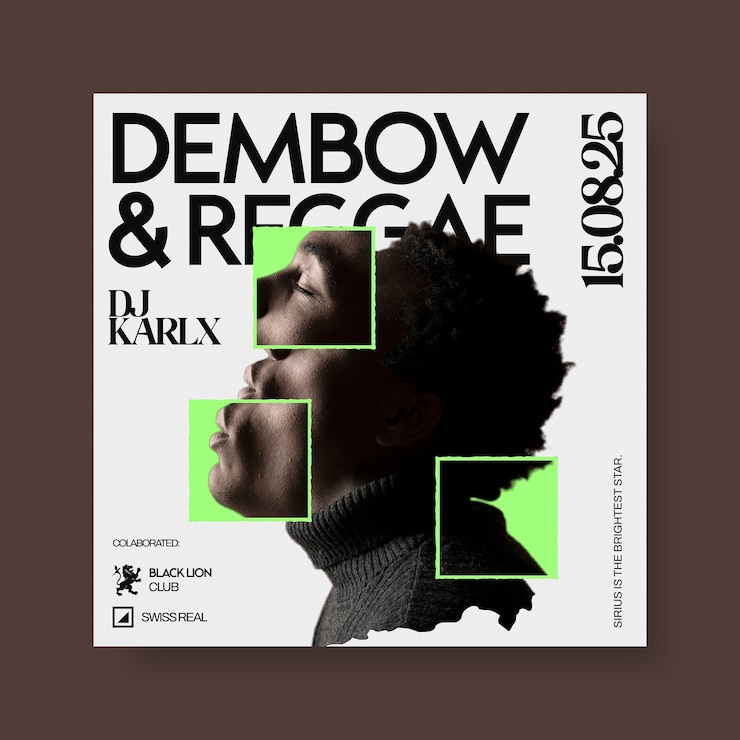 Kostenlose Vektor entwurf der dj-flyer-vorlage