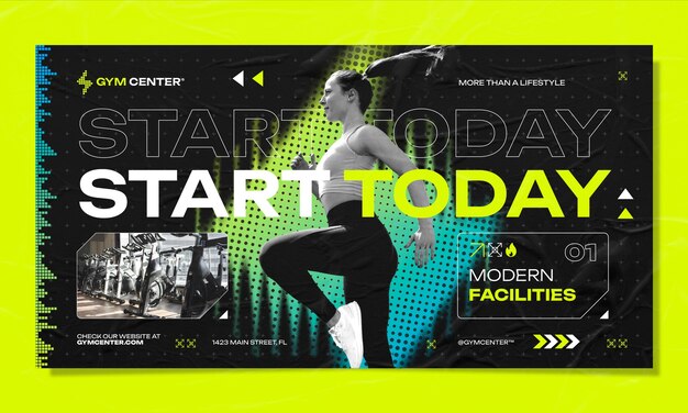 Entwurf der Fitnessstudio-Vorlage