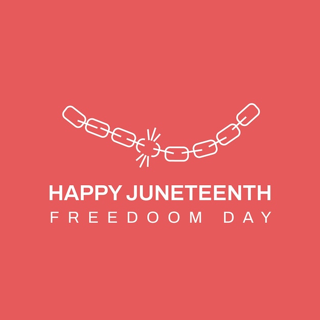 Entwurf der Vorlage für das Juneteenth-Logo
