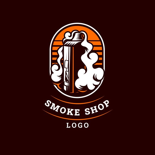 Entwurfsvorlage für das Logo eines Rauchgeschäfts