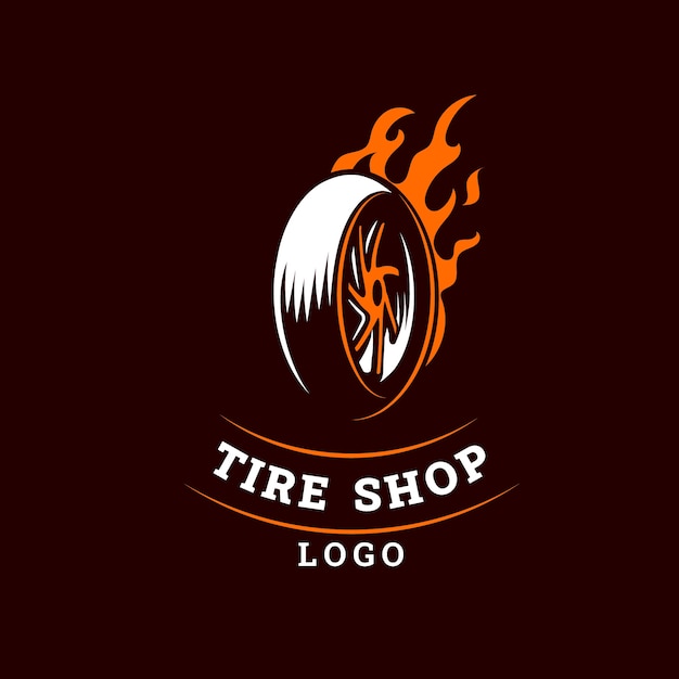 Entwurfsvorlage für das Logo eines Reifenhauses