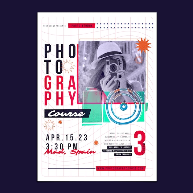 Entwurfsvorlage für Fotografie-Poster