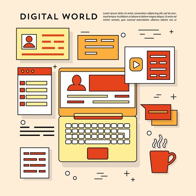 Erstaunliche Elemente der digitalen Welt