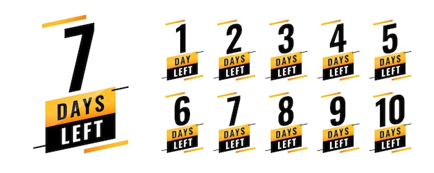 Es sind noch Tage bis zum Countdown. Die Zeit für den Sonderangebot läuft ab.