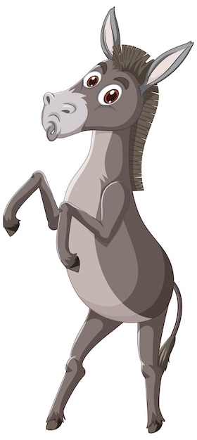 Esel-Tier-Cartoon-Figur