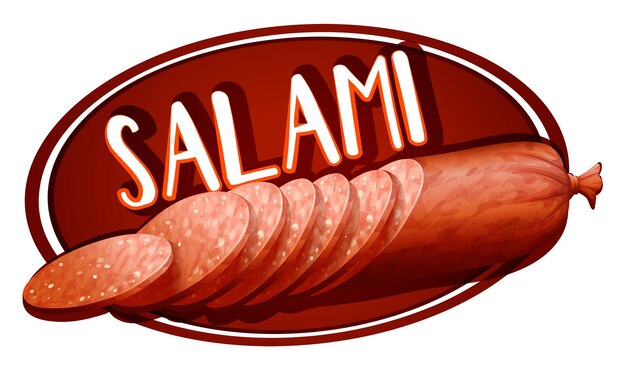 Etikettengestaltung mit Salami