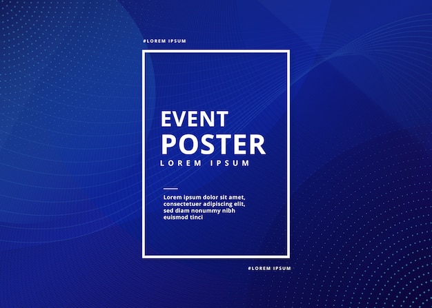 Event poster abstrakt