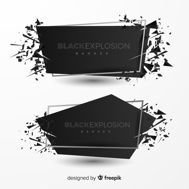 Explosion-Banner-Sammlung