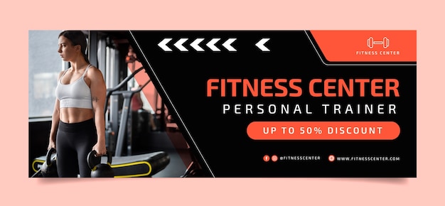 Facebook-cover-vorlage für fitnesscenter